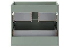 Furnidea Meuble sous vasque suspendu ASTER vert 60 cm