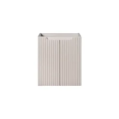 Meublorama Meuble sous vasque VANO 50 cm 2 portes Coloris marron congo L50 x P39 x H57 cm Meuble suspendu* Meuble Sous-Vasque