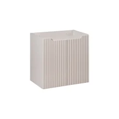 Meublorama Meuble sous vasque VANO 60 cm 2 portes Marron congo mat L60 x P39 x H57 cm Meuble suspendu* Meuble Sous-Vasque