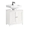 Sobuy Meuble sous-Lavabo Meuble de Salle de Bain - 2 Portes, FRG237-II-W,