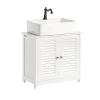 Sobuy Meuble Sous-Lavabo Meuble de Salle de Bain Vasque - 2 portes, FRG237-W,* Meuble Sous Lavabo