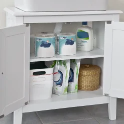 Sobuy Meuble Sous-Lavabo Meuble de Salle de Bain, FRG202-W,* Meuble Sous-Vasque