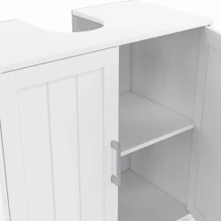 IDMarket Meuble sous-lavabo salle de bain WALDO bois blanc