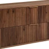 Furnidea Meuble sous-vasque à suspendre GLAMOUR coloris noyer foncé 120 cm