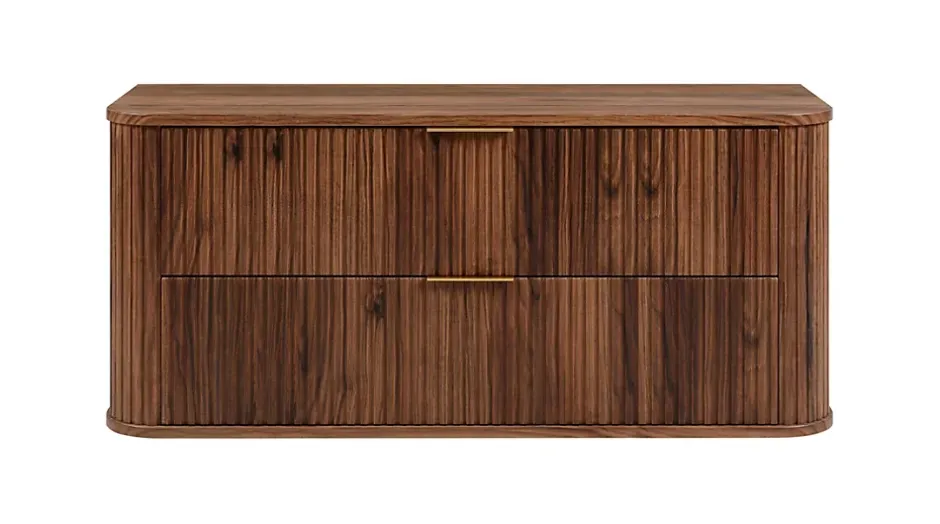 Furnidea Meuble sous-vasque à suspendre GLAMOUR coloris noyer foncé 120 cm