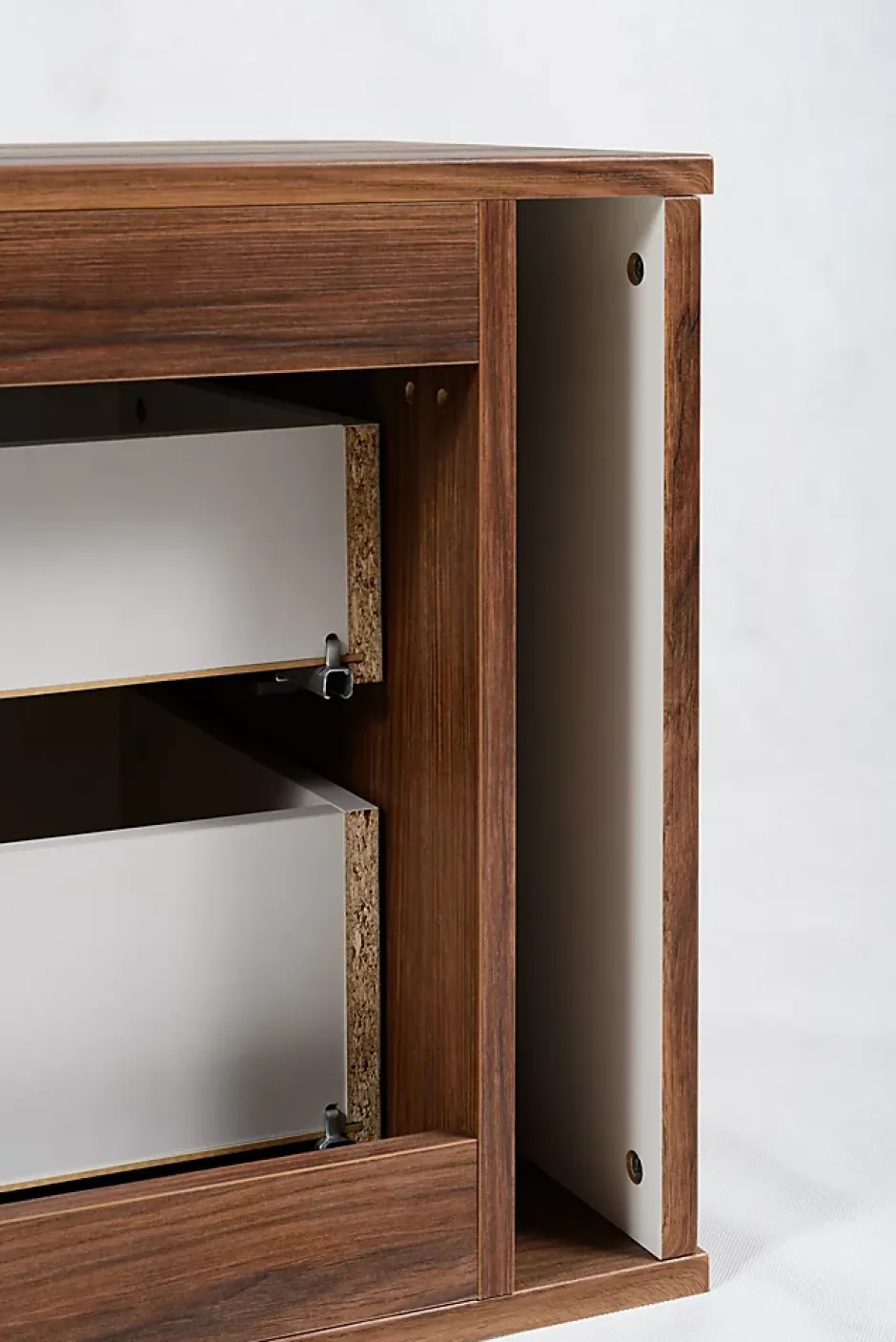 Furnidea Meuble sous-vasque à suspendre GLAMOUR coloris noyer foncé 120 cm