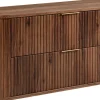 Furnidea Meuble sous-vasque à suspendre GLAMOUR coloris noyer foncé 100 cm
