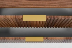 Furnidea Meuble sous-vasque à suspendre GLAMOUR coloris noyer foncé 100 cm