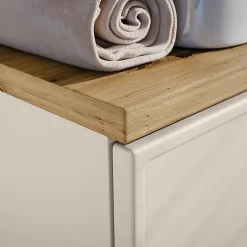 Petits-Meubles Meuble sous-vasque 140cm 3 niches Alba Cachemire* Meuble Sous-Vasque