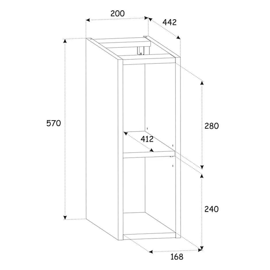 Petits-Meubles Meuble sous-vasque 140cm 2 niches Adriel Blanc