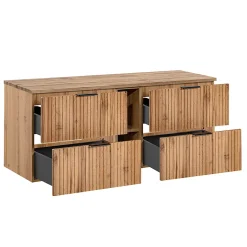 Petits-Meubles Meuble sous-vasque 140cm 2 niches Adriel Bois* Meuble Sous-Vasque
