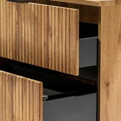 Petits-Meubles Meuble sous-vasque 140cm 2 niches Adriel Bois* Meuble Sous-Vasque