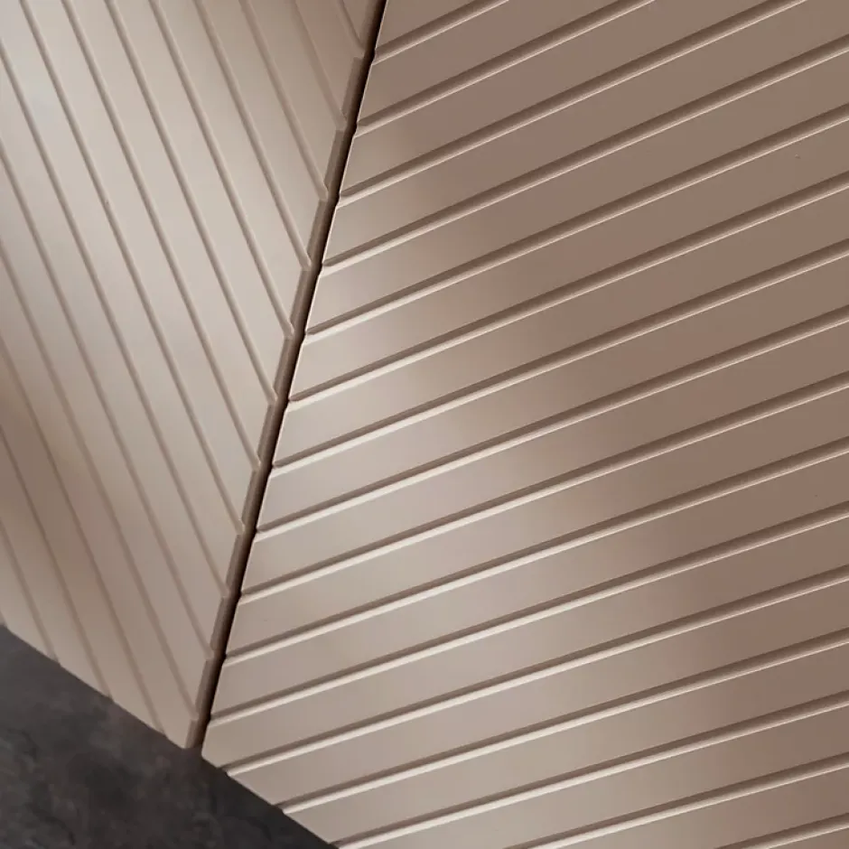 Petits-Meubles Meuble sous-vasque 160cm 4 portes panier à linge Manoa Cachemire et Bois