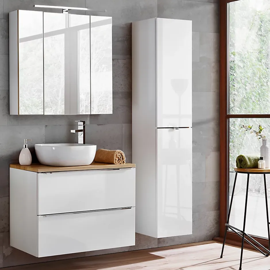 Petits-Meubles Meuble sous-vasque 80cm April Blanc* Meuble Sous-Vasque