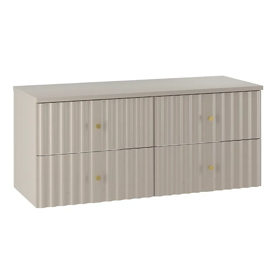 Petits-Meubles Meuble sous-vasque 120cm plan de toilette Izae Cachemire* Meuble Sous-Vasque