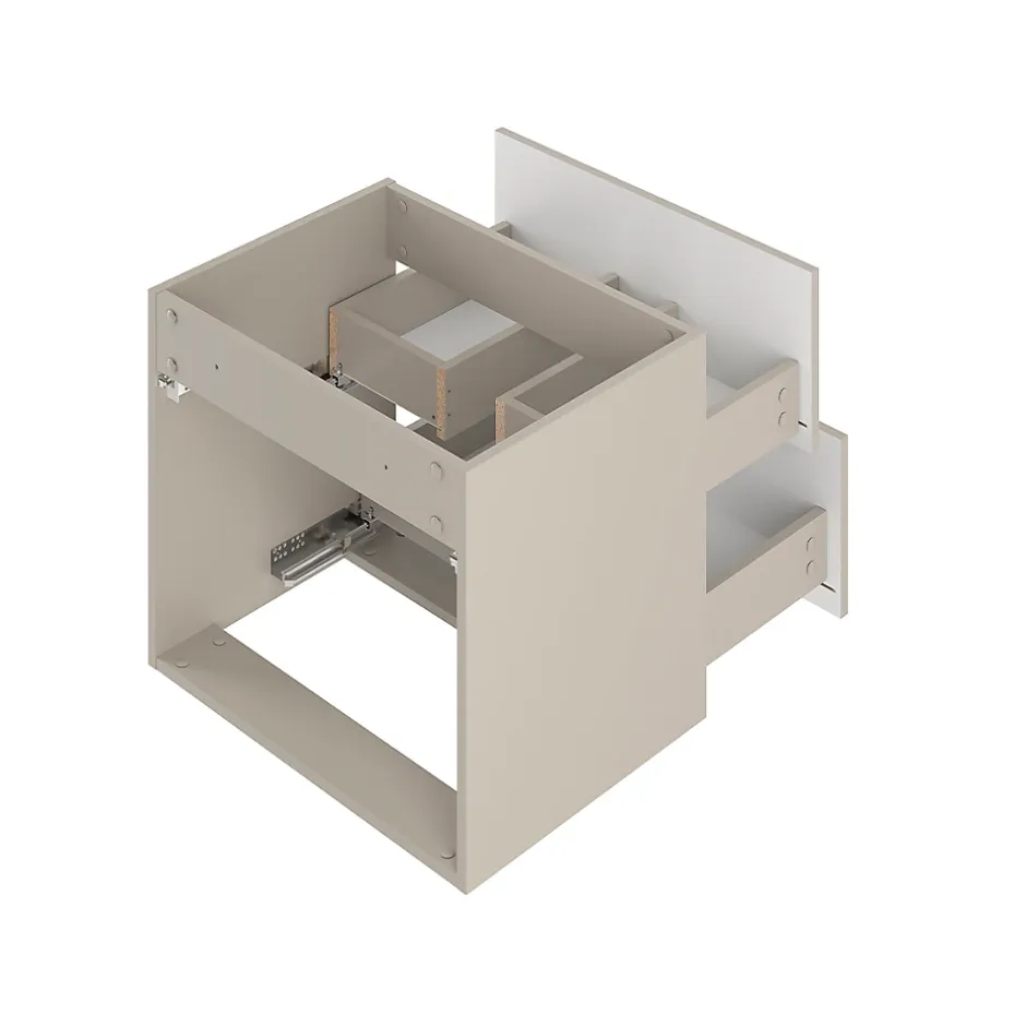 Petits-Meubles Meuble sous-vasque 120cm plan de toilette Izae Cachemire* Meuble Sous-Vasque