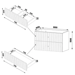 Petits-Meubles Meuble sous-vasque 120cm plan de toilette Izae Cachemire* Meuble Sous-Vasque