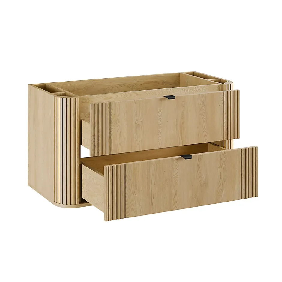 Petits-Meubles Meuble sous-vasque 100cm plan de toilette Mila Bois* Meuble Sous-Vasque