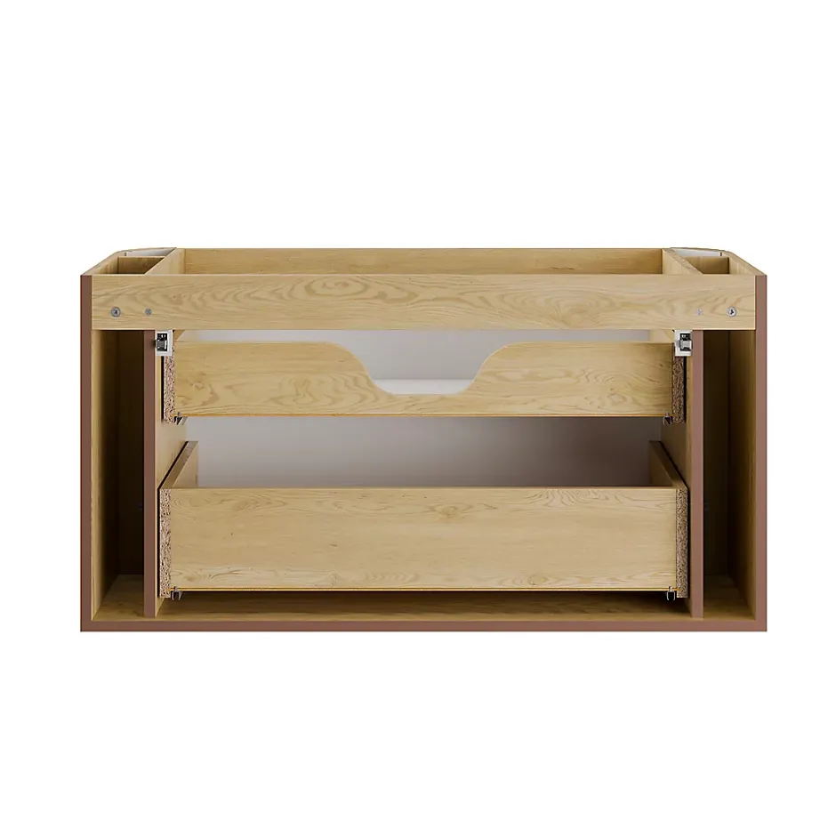 Petits-Meubles Meuble sous-vasque 100cm plan de toilette Mila Bois* Meuble Sous-Vasque