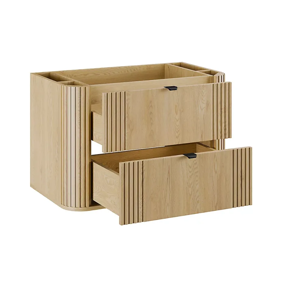 Petits-Meubles Meuble sous-vasque 80cm plan de toilette Mila Bois