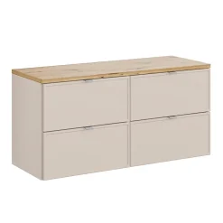 Petits-Meubles Meuble sous-vasque 120cm plan de toilette Alba Cachemire
