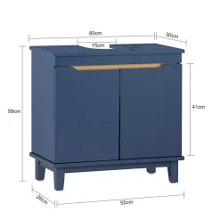Sobuy Meuble sous-Vasque de Salle de Bainà 2 Portes, Placard de Rangement, BZR113-B,* Meuble Sous-Vasque