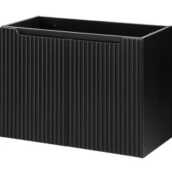 [En.Casa] Meuble sous-vasque NEWPORT avec lavabo 80 x 57 x 39 cm noir rainuré en.casa