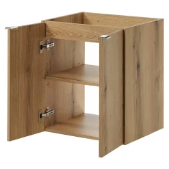 [En.Casa] Meuble sous-vasque NEWPORT 50 x 60 x 40 cm effet chêne en.casa* Meuble Sous Lavabo
