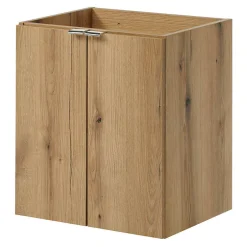 [En.Casa] Meuble sous-vasque NEWPORT 50 x 60 x 40 cm effet chêne noir en.casa* Meuble Sous Lavabo