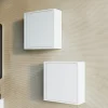Kiamami Valentina Meuble Suspendu De Salle De Bain 39Cm Avec Porte Réversible Blanc Mat - Monaco* Armoire De Salle De Bains