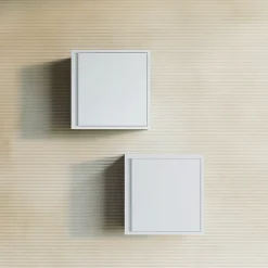 Kiamami Valentina Meuble Suspendu De Salle De Bain 39Cm Avec Porte Réversible Blanc Mat - Monaco* Armoire De Salle De Bains