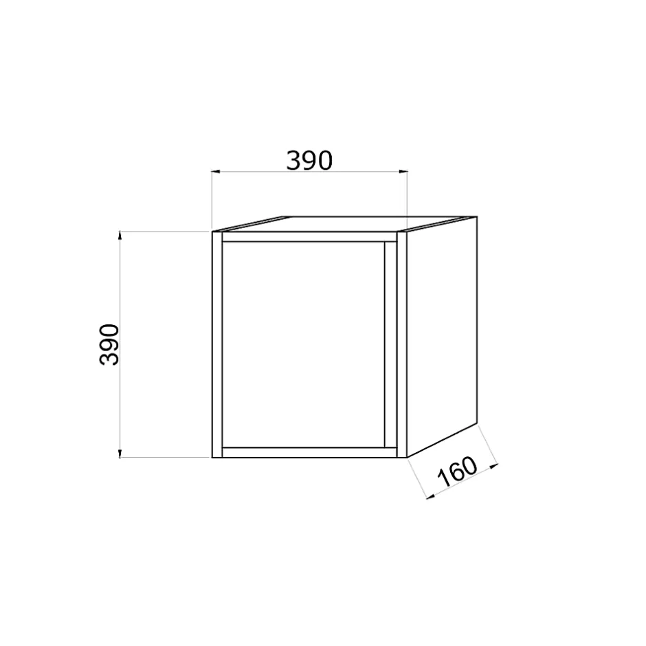 Kiamami Valentina Meuble Suspendu De Salle De Bain 39Cm Avec Porte Réversible Blanc Mat - Monaco* Armoire De Salle De Bains