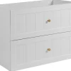 Furnidea Meuble suspendu sous lavabo GUSTO blanc 80 cm