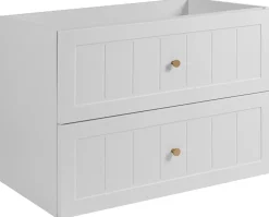 Furnidea Meuble suspendu sous lavabo GUSTO blanc 80 cm