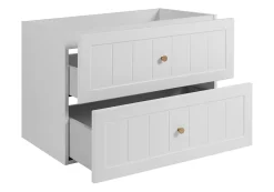 Furnidea Meuble suspendu sous lavabo GUSTO blanc 80 cm