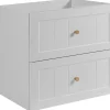 Furnidea Meuble suspendu sous lavabo GUSTO blanc 60 cm* Meuble Sous Lavabo