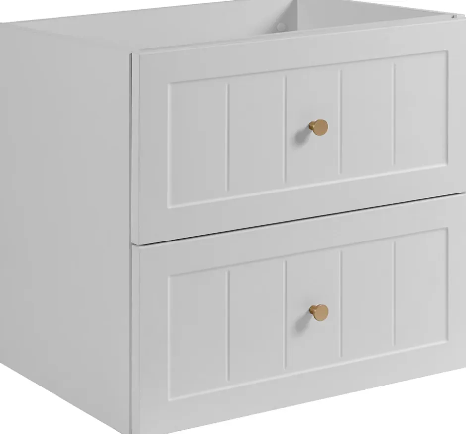 Furnidea Meuble suspendu sous lavabo GUSTO blanc 60 cm* Meuble Sous Lavabo