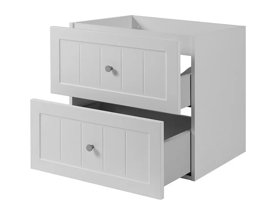 Furnidea Meuble suspendu sous lavabo GUSTO blanc 60 cm* Meuble Sous Lavabo