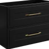 Furnidea Meuble suspendu sous lavabo CLASSIC noir 80 cm* Meuble Sous Lavabo