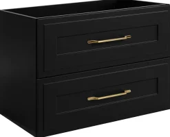 Furnidea Meuble suspendu sous lavabo CLASSIC noir 80 cm* Meuble Sous Lavabo
