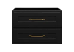 Furnidea Meuble suspendu sous lavabo CLASSIC noir 80 cm* Meuble Sous Lavabo