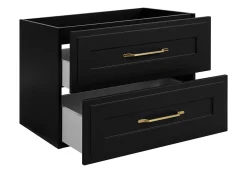 Furnidea Meuble suspendu sous lavabo CLASSIC noir 80 cm* Meuble Sous Lavabo