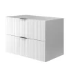 Furnidea Meuble suspendu sous lavabo FLOW blanc 80 cm* Meuble Sous Lavabo