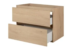 Furnidea Meuble suspendu sous lavabo SIMPLE chêne clair 80 cm* Meuble Sous Lavabo