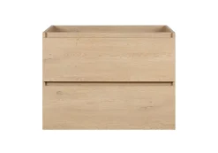 Furnidea Meuble suspendu sous lavabo SIMPLE chêne clair 80 cm* Meuble Sous Lavabo