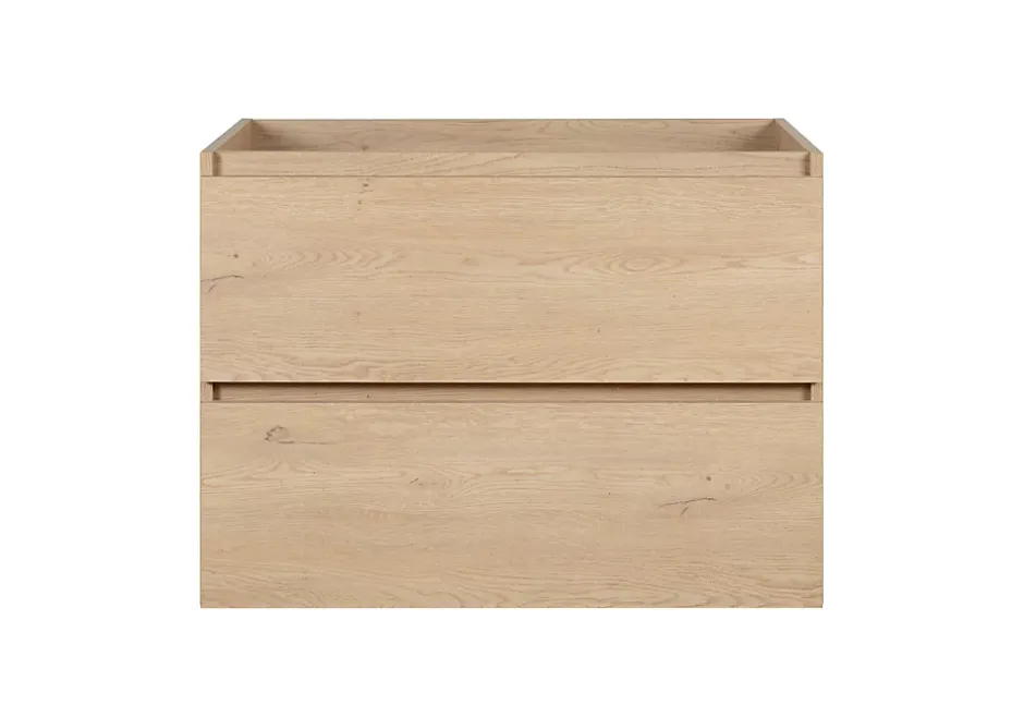 Furnidea Meuble suspendu sous lavabo SIMPLE chêne clair 80 cm* Meuble Sous Lavabo