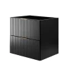 Furnidea Meuble suspendu sous lavabo FLOW couleur noir 60 cm* Meuble Sous Lavabo