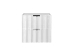 Furnidea Meuble suspendu sous lavabo FLOW blanc 60 cm