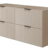 Furnidea Meuble suspendu sous lavabo FLOW cachemire 120 cm
