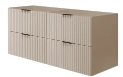 Furnidea Meuble suspendu sous lavabo FLOW cachemire 120 cm